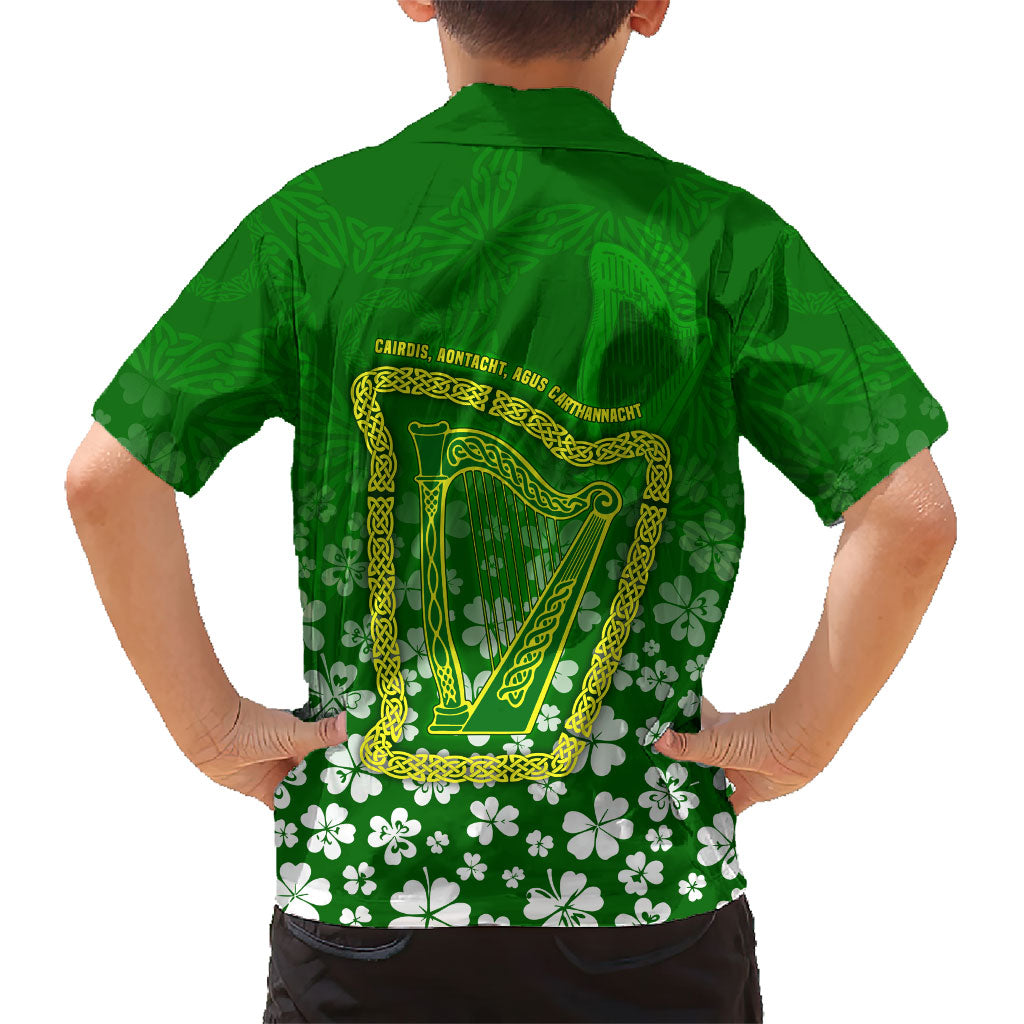 Ancient Order Of Hibernians Hawaiian Shirt Irish Celtic Knotwork - Shamrock Harp
