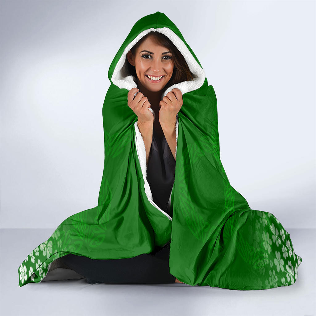 Ancient Order Of Hibernians Hooded Blanket Irish Celtic Knotwork - Shamrock Harp