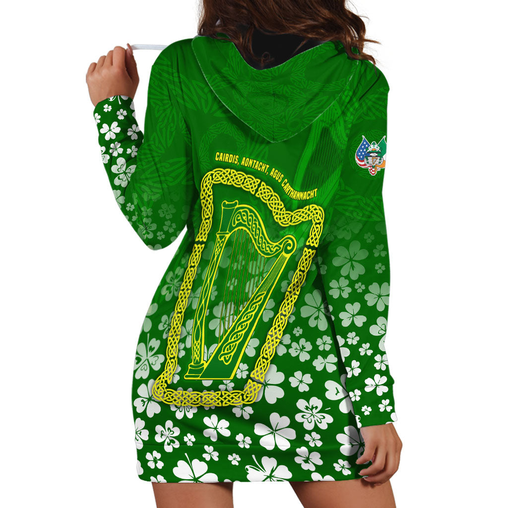 Ancient Order Of Hibernians Hoodie Dress Irish Celtic Knotwork - Shamrock Harp