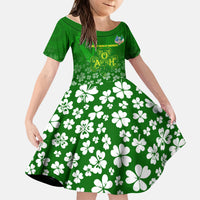 Ancient Order Of Hibernians Kid Short Sleeve Dress Irish Celtic Knotwork - Shamrock Harp