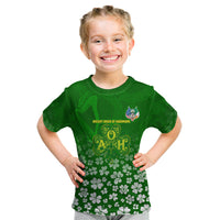 Ancient Order Of Hibernians Kid T Shirt Irish Celtic Knotwork - Shamrock Harp