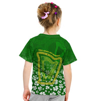 Ancient Order Of Hibernians Kid T Shirt Irish Celtic Knotwork - Shamrock Harp