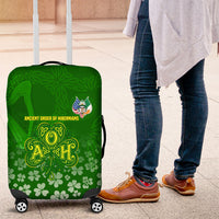 Ancient Order Of Hibernians Luggage Cover Irish Celtic Knotwork - Shamrock Harp