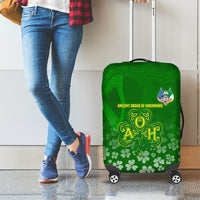 Ancient Order Of Hibernians Luggage Cover Irish Celtic Knotwork - Shamrock Harp