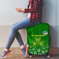 Ancient Order Of Hibernians Luggage Cover Irish Celtic Knotwork - Shamrock Harp