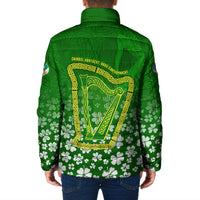 Ancient Order Of Hibernians Padded Jacket Irish Celtic Knotwork - Shamrock Harp