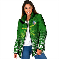 Ancient Order Of Hibernians Padded Jacket Irish Celtic Knotwork - Shamrock Harp