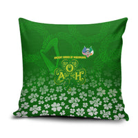Ancient Order Of Hibernians Pillow Cover Irish Celtic Knotwork - Shamrock Harp