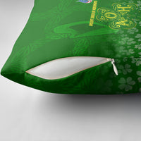 Ancient Order Of Hibernians Pillow Cover Irish Celtic Knotwork - Shamrock Harp