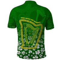 Ancient Order Of Hibernians Polo Shirt Irish Celtic Knotwork - Shamrock Harp