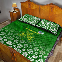 Ancient Order Of Hibernians Quilt Bed Set Irish Celtic Knotwork - Shamrock Harp