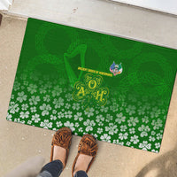 Ancient Order Of Hibernians Rubber Doormat Irish Celtic Knotwork - Shamrock Harp