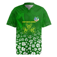 Ancient Order Of Hibernians Rugby Jersey Irish Celtic Knotwork - Shamrock Harp