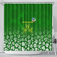 Ancient Order Of Hibernians Shower Curtain Irish Celtic Knotwork - Shamrock Harp