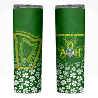 Ancient Order Of Hibernians Skinny Tumbler Irish Celtic Knotwork - Shamrock Harp
