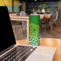 Ancient Order Of Hibernians Skinny Tumbler Irish Celtic Knotwork - Shamrock Harp