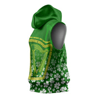 Ancient Order Of Hibernians Sleeveless Hoodie Irish Celtic Knotwork - Shamrock Harp