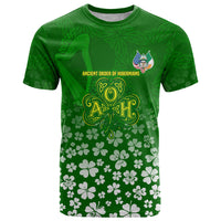 Ancient Order Of Hibernians T Shirt Irish Celtic Knotwork - Shamrock Harp