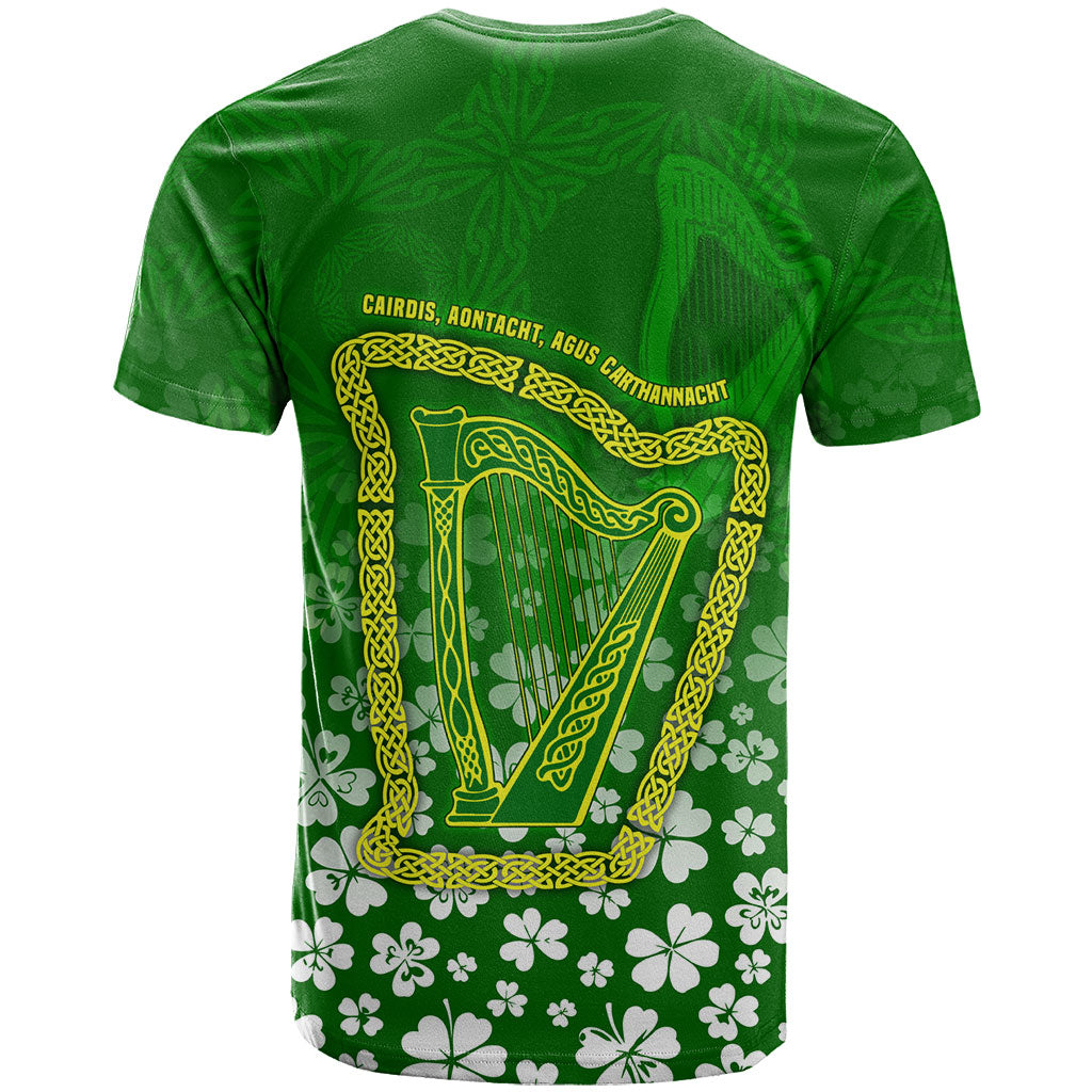 Ancient Order Of Hibernians T Shirt Irish Celtic Knotwork - Shamrock Harp