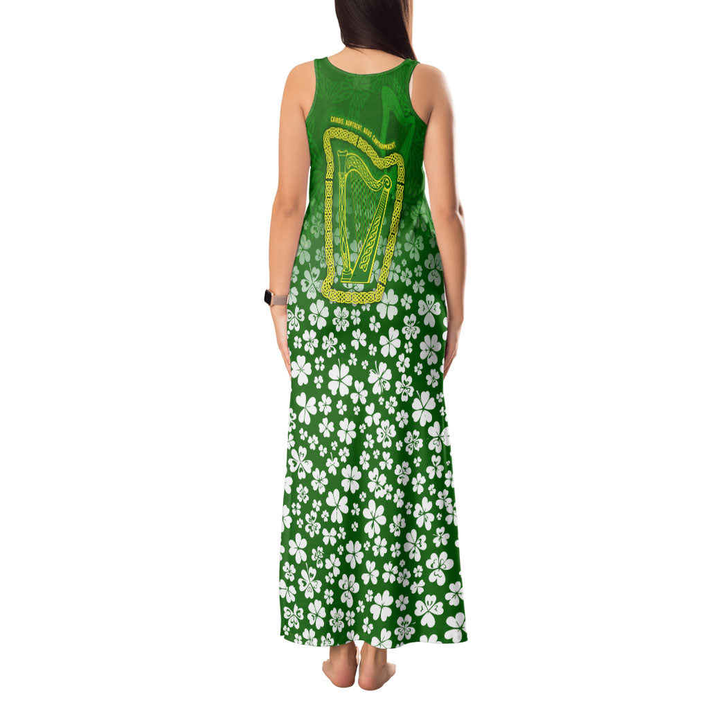 Ancient Order Of Hibernians Tank Maxi Dress Irish Celtic Knotwork - Shamrock Harp