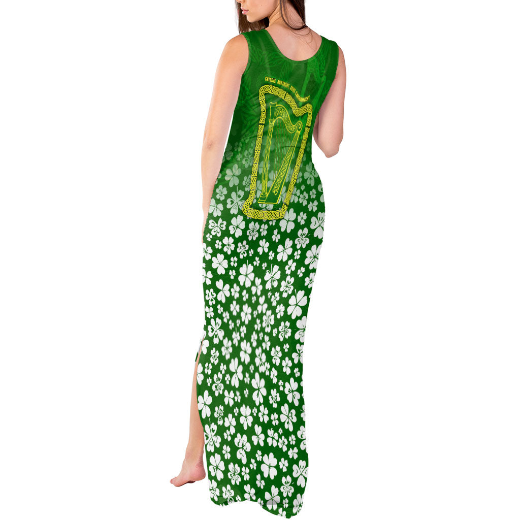 Ancient Order Of Hibernians Tank Maxi Dress Irish Celtic Knotwork - Shamrock Harp