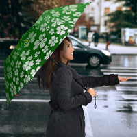 Ancient Order Of Hibernians Umbrella Irish Celtic Knotwork - Shamrock Harp
