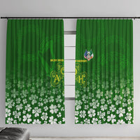 Ancient Order Of Hibernians Window Curtain Irish Celtic Knotwork - Shamrock Harp