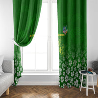 Ancient Order Of Hibernians Window Curtain Irish Celtic Knotwork - Shamrock Harp