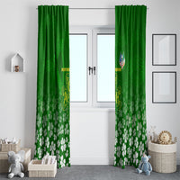 Ancient Order Of Hibernians Window Curtain Irish Celtic Knotwork - Shamrock Harp