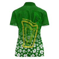 Ancient Order Of Hibernians Women Polo Shirt Irish Celtic Knotwork - Shamrock Harp