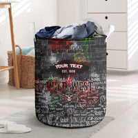 Personalized Wild West Borderlands Laundry Basket Urban Street Graffiti Art Skull Scorpion Symbols