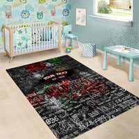 Personalized Wild West Borderlands Area Rug Urban Street Graffiti Art Skull Scorpion Symbols