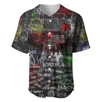 Personalized Wild West Borderlands Baseball Jersey Urban Street Graffiti Art Skull Scorpion Symbols