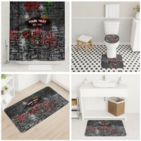 Personalized Wild West Borderlands Bathroom Set Urban Street Graffiti Art Skull Scorpion Symbols