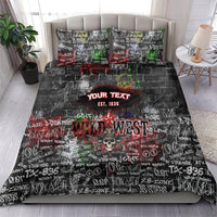 Personalized Wild West Borderlands Bedding Set Urban Street Graffiti Art Skull Scorpion Symbols