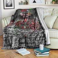 Personalized Wild West Borderlands Blanket Urban Street Graffiti Art Skull Scorpion Symbols