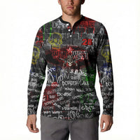 Personalized Wild West Borderlands Button Sweatshirt Urban Street Graffiti Art Skull Scorpion Symbols