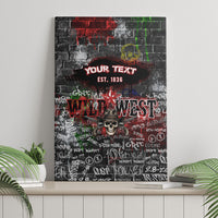 Personalized Wild West Borderlands Canvas Wall Art Urban Street Graffiti Art Skull Scorpion Symbols