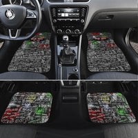 Personalized Wild West Borderlands Car Mats Urban Street Graffiti Art Skull Scorpion Symbols