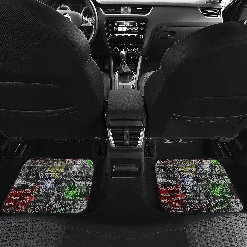Personalized Wild West Borderlands Car Mats Urban Street Graffiti Art Skull Scorpion Symbols