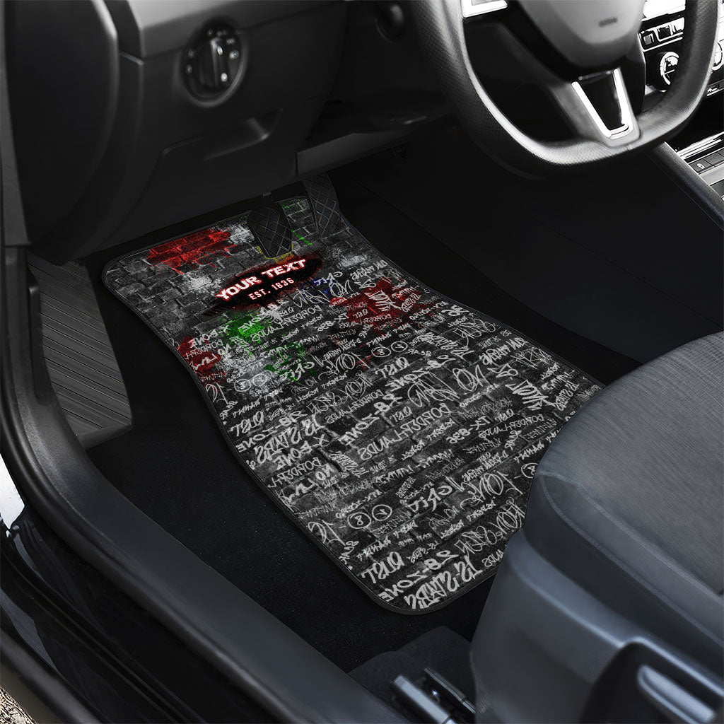 Personalized Wild West Borderlands Car Mats Urban Street Graffiti Art Skull Scorpion Symbols