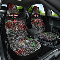 Personalized Wild West Borderlands Car Seat Cover Urban Street Graffiti Art Skull Scorpion Symbols
