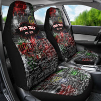 Personalized Wild West Borderlands Car Seat Cover Urban Street Graffiti Art Skull Scorpion Symbols