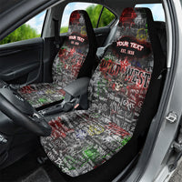 Personalized Wild West Borderlands Car Seat Cover Urban Street Graffiti Art Skull Scorpion Symbols