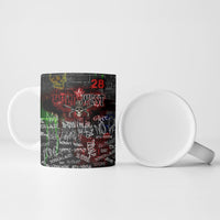 Personalized Wild West Borderlands Ceramic Mug Urban Street Graffiti Art Skull Scorpion Symbols