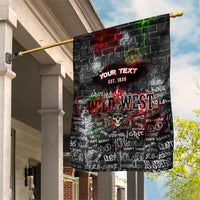 Personalized Wild West Borderlands Garden Flag Urban Street Graffiti Art Skull Scorpion Symbols
