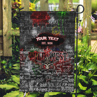 Personalized Wild West Borderlands Garden Flag Urban Street Graffiti Art Skull Scorpion Symbols