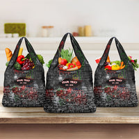 Personalized Wild West Borderlands Grocery Bag Urban Street Graffiti Art Skull Scorpion Symbols