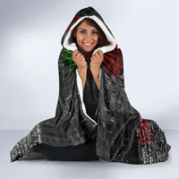 Personalized Wild West Borderlands Hooded Blanket Urban Street Graffiti Art Skull Scorpion Symbols