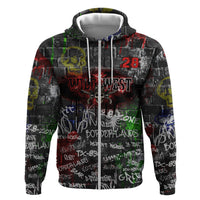 Personalized Wild West Borderlands Hoodie Urban Street Graffiti Art Skull Scorpion Symbols